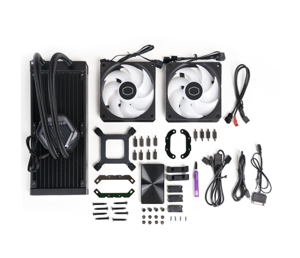Cooler Master MasterLiquid 240 Atmos ARGB 2x120mm - 1194058 - zdjęcie 6